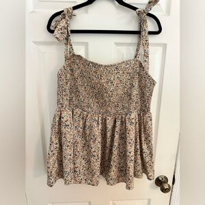 Floral babydoll shirt sz.4x